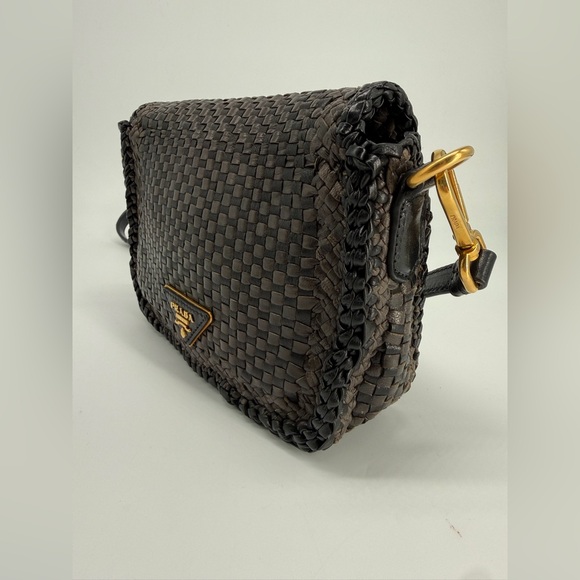 Prada Madras Crossbody Brown Bag - Picture 5 of 16
